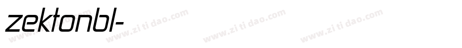 zektonbl字体转换