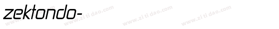 zektondo字体转换