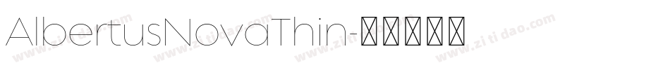 AlbertusNovaThin字体转换