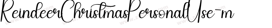 ReindeerChristmasPersonalUse-mLLMP字体转换
