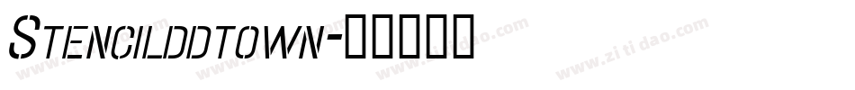Stencilddtown字体转换