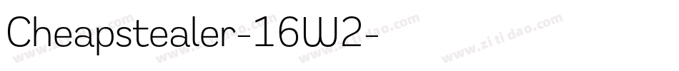 Cheapstealer-16W2字体转换