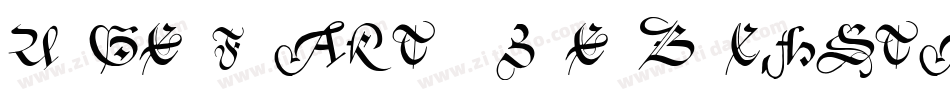 UngerFrakturZierbuchstaben字体转换