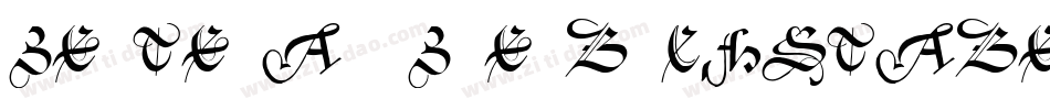 Zentenar-Zierbuchstaben字体转换