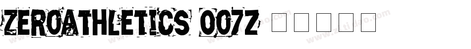 ZeroAthletics-0o7z字体转换