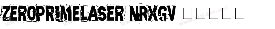 ZeroPrimeLaser-nRxgV字体转换