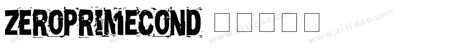 zeroprimecond字体转换