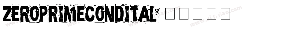 zeroprimecondital字体转换