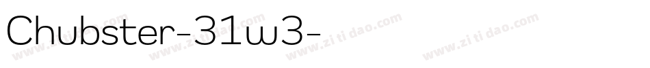 Chubster-31w3字体转换