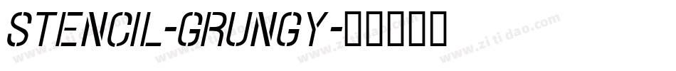 Stencil-grungy字体转换