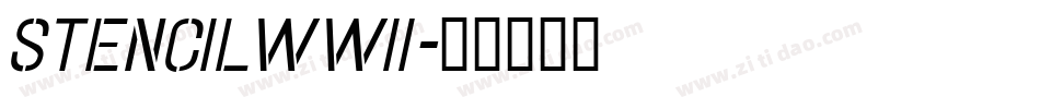 StencilWWII字体转换