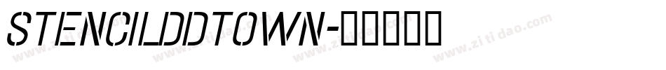 Stencilddtown字体转换
