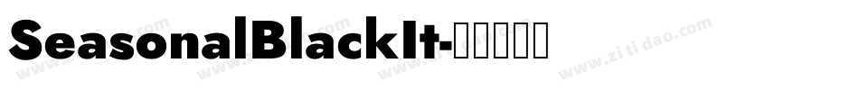 SeasonalBlackIt字体转换