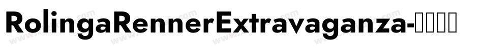 RolingaRennerExtravaganza字体转换