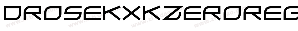 DroseKxkZeroRegular-oGJ4字体转换