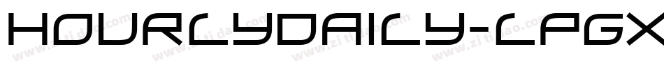 HourlyDaily-lPGX字体转换