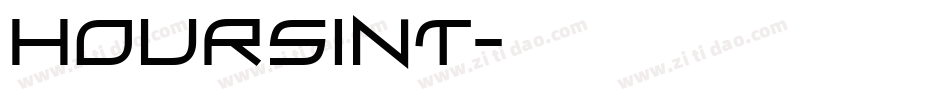 Hoursint字体转换