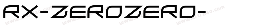 Rx-ZeroZero字体转换