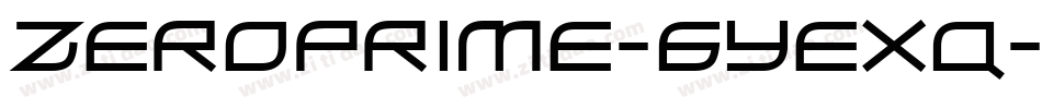 ZeroPrime-6Yexq字体转换
