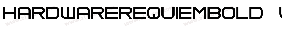 HardwareRequiemBold-3Wy字体转换