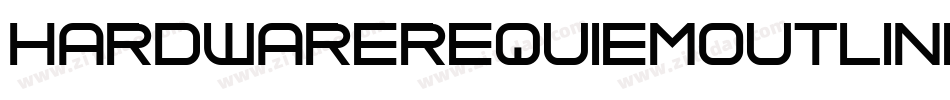 HardwareRequiemOutline-D6x字体转换