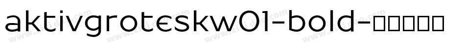 aktivgroteskw01-bold字体转换