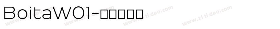 BoitaW01字体转换
