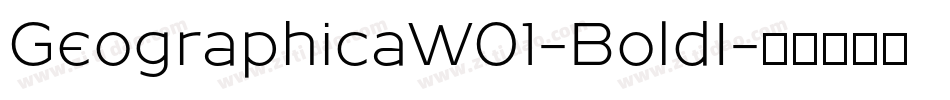 GeographicaW01-BoldI字体转换