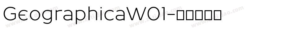 GeographicaW01字体转换