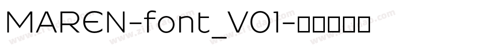 MAREN-font_V01字体转换