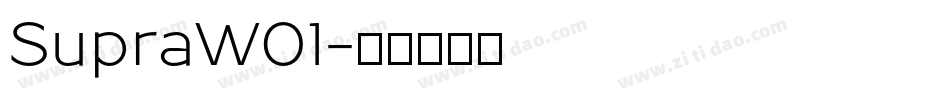 SupraW01字体转换