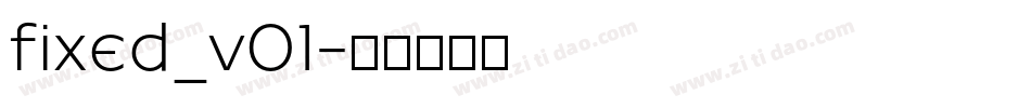 fixed_v01字体转换