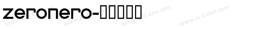 zeronero字体转换