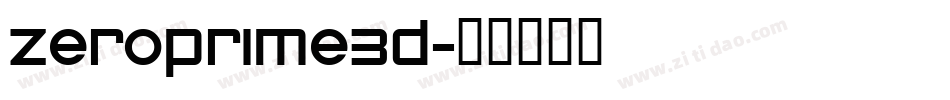 zeroprime3d字体转换