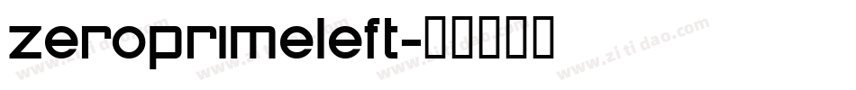 zeroprimeleft字体转换
