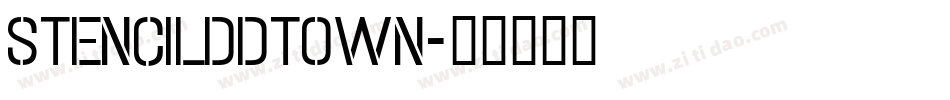 Stencilddtown字体转换