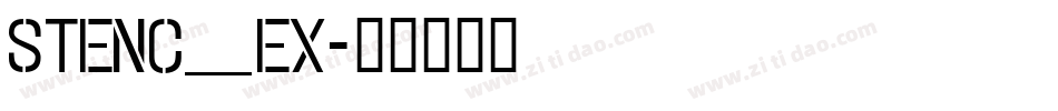 stenc_ex字体转换