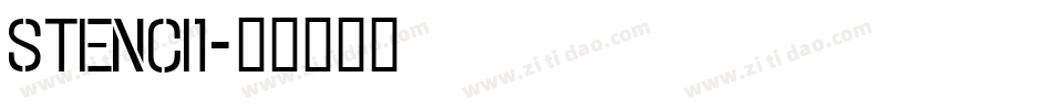 stenci1字体转换