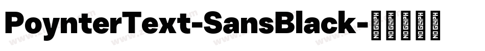 PoynterText-SansBlack字体转换