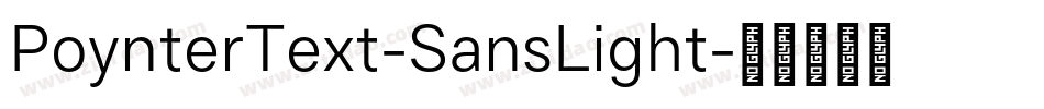 PoynterText-SansLight字体转换
