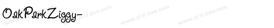 OakParkZiggy字体转换