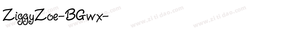 ZiggyZoe-BGwx字体转换