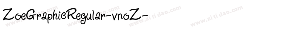 ZoeGraphicRegular-vnoZ字体转换