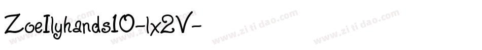 ZoeIlyhands10-lx2V字体转换