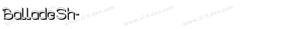 BalladeSh字体转换