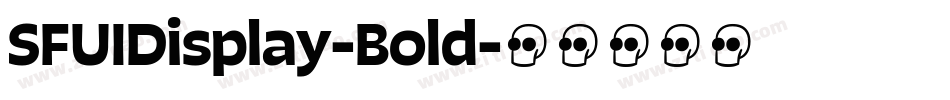 SFUIDisplay-Bold字体转换