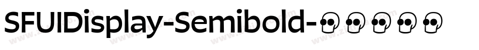 SFUIDisplay-Semibold字体转换