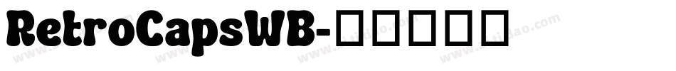 RetroCapsWB字体转换