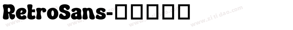 RetroSans字体转换