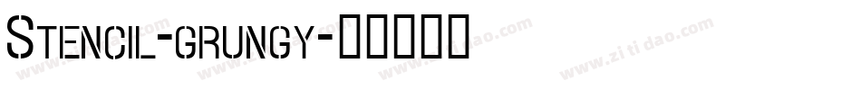 Stencil-grungy字体转换